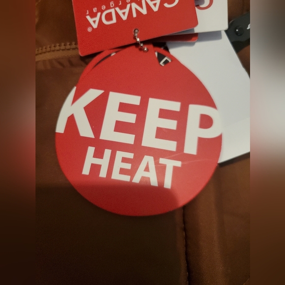 Canada Weather Gear Brown Hooded Puffer Jacket Mens - Picture 10 of 12